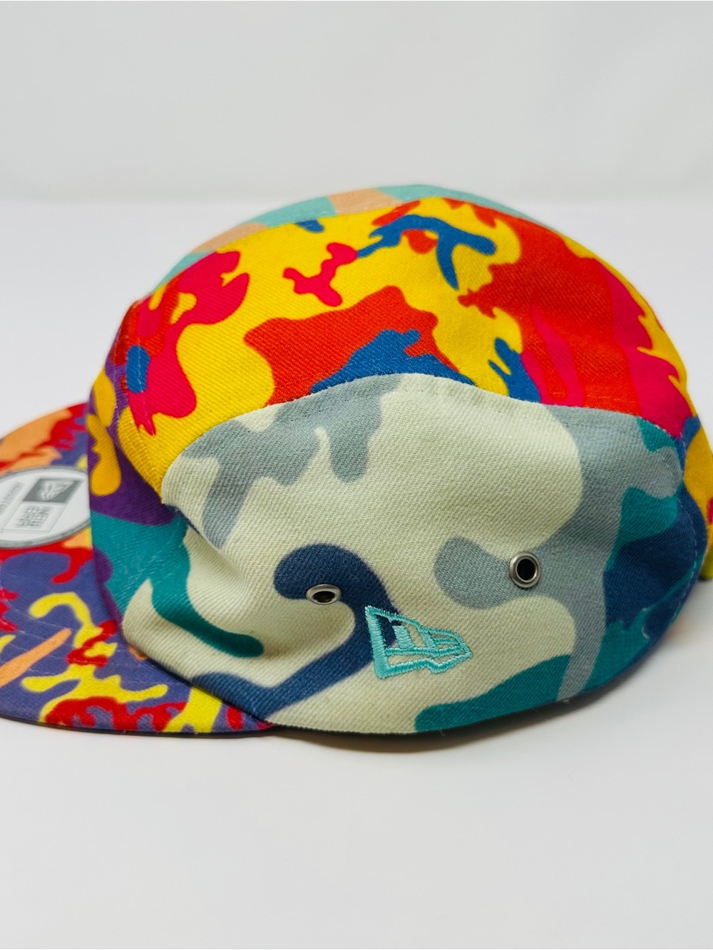 Andy Warhol Foundation New Era 5-Panel Hat Camo Pop Art Adjustable Hook Loop - Picture 2 of 15